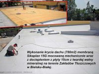 dach kryty zkłady tłuszczowe membraną pcv